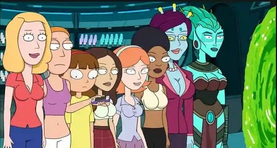 rick and morty way back home characters hentai